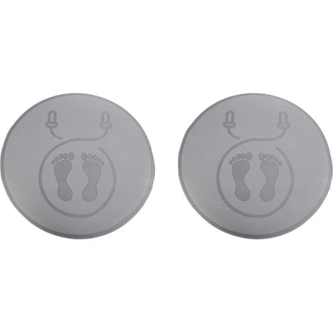 2X Tapis de Corde à Absorption des Chocs et Isolation Acoustique Ménage Muet Tapis Intérieur Extérieur Fitness Sports Tapis de Yoga, Noir (1/5)