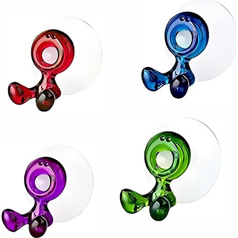 Lot de 4 Porte-Brosse à Dents Mural pour Enfants Multifonction Supports de Brosse à Dents avec Ventouse Porte (1/5)