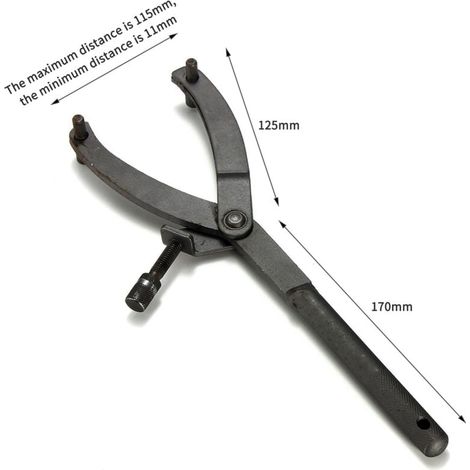 Professioneller verstellbarer Schraubenschlüssel + Magneto-Abzieher – Reparatursatz für Motorrad-Riemenscheiben (Verriegelungshalterung im Lieferumfang enthalten) – langlebiges Mechanikerwerkzeug (1/4)