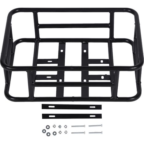 Panier arrière vélo fer imperméable grande capacité antirouille panier rangement vélo noir (1/5)