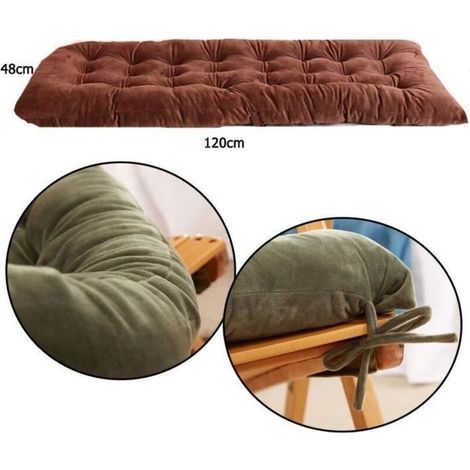 Bardusch - Cuscino per sedia a sdraio da giardino, cuscino grigio per lettino prendisole, 48x120 cm, antiscivolo e rilassante (1/3)