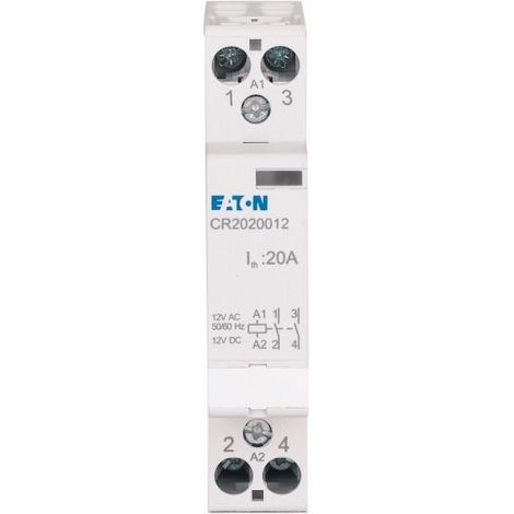Relais modulaire 12V AC/DC 2O 20A 000135175 EATON CR2020012