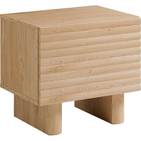 Comodino 1 anta MDF  Naturale  - LUDIMA