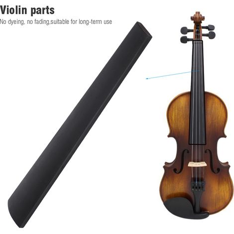 Planche de Touche en Ébène de Haute Qualité pour Violon 4/4 - Accessoire Professionnel (1/2) (1/2)