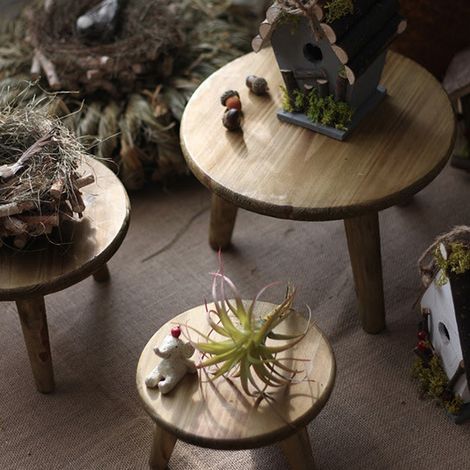 Dekorativer Schreibtischhocker mit Aufbewahrungsmöglichkeit, Balkonblumenständer aus Holz, Blumentopfständer, Gartendekoration, diverse Fotorequisiten (1/5)