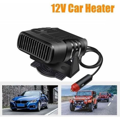 Pare-brise Désembueur - Chauffage Voiture 12 V 150 W - Ventilateur Rotatif avec Prise Allume-Cigare - 12 x 10 x 7 2 cm - 1 Pièce (1/5)