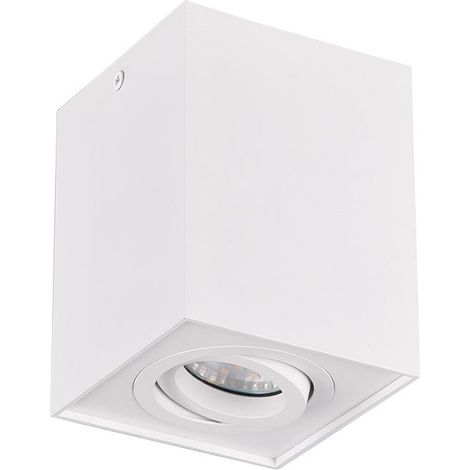 Plafonnier orientable 1xgu10 max 35w blanc mat - trio - biscuit (1/3)