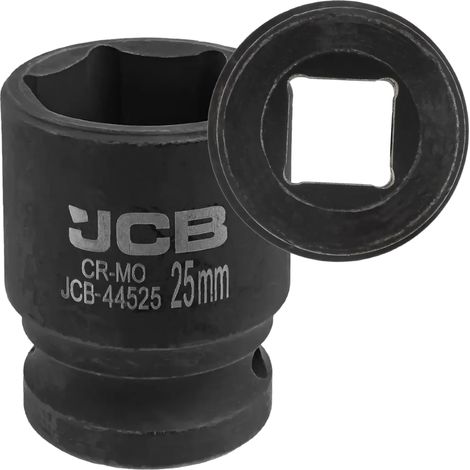 JCB Schlagschrauber-Steckschlüssel 1/2" 25 mm 6-Kant Cr-Mo