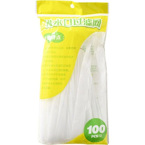 Lot de 100 sacs filtrants jetables pour évier de cuisine, récupères de déchets résiduels. (1/5)