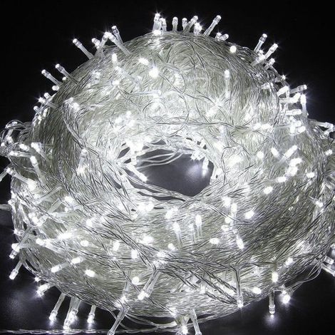 Guirlande Lumineuse Extérieure 20m 200 LED Blanc, 8 Modes, Mémoire et Étanche IP44, Idéale pour Mariage, Fête et Balcon (1/5)