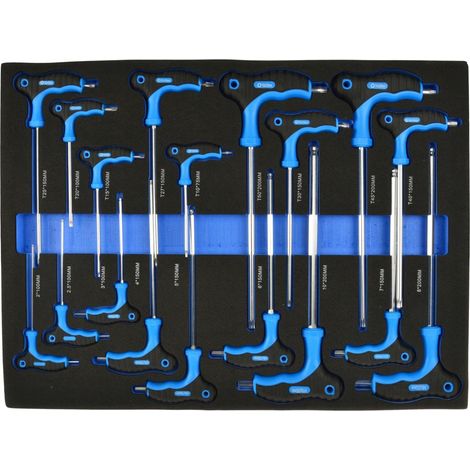 Geko Ensemble de 18 tournevis type T ergonomiques (1/3)