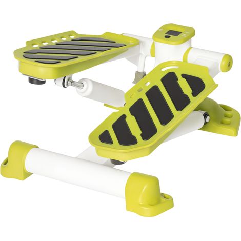 Compact Mini Stepper for Home Gym and Office Workout, LCD Monitor, Non-Slip Foot Pedals, Yellow Fitness Equipment