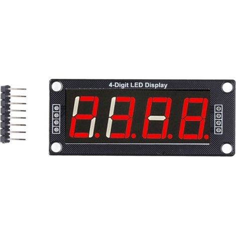 4Pcs LED Segment Digital Display Module 4 Bits 7 Segments PCB Clock Module 0.56 Inch MRA172A Red