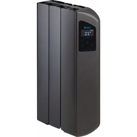 Radiateur électrique à inertie fluide 330W, FARHO Victoria 03 Eléments, Anthracite, WiFi Intégrée, Basse Consommation, Garantie 20 ans (1/5)