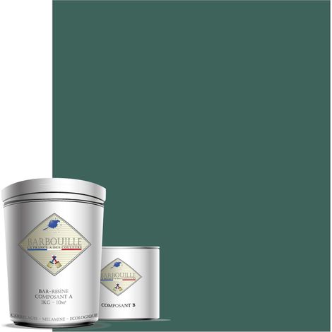 Peinture résine époxy 0,75L BRILLANT 10m² Bleu Pétrole