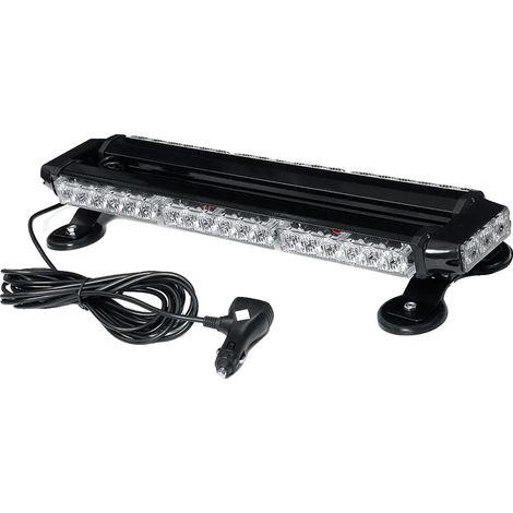 Barra de luz estroboscópica, 21 pulgadas, 42 LED, fuente de alimentación de 12 V, luz ámbar, 7 modos de destello. (1/5)