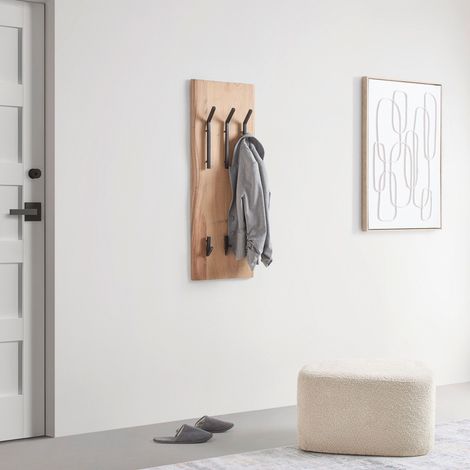 Mömax Wandgarderobe Rivera 6 Schwarz/Akaziefarben (1/5)