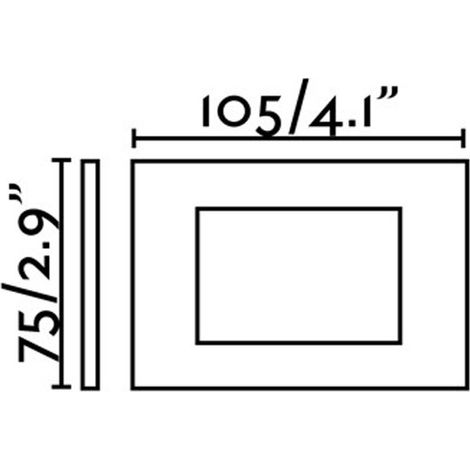SPARK-1 Empotrable de pared blanco mate 70162 (1/3)