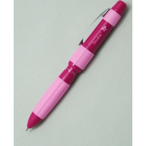 Stylo marqueur pour tissu Trio Colors Sewline pour marquer en noir, blanc et rose