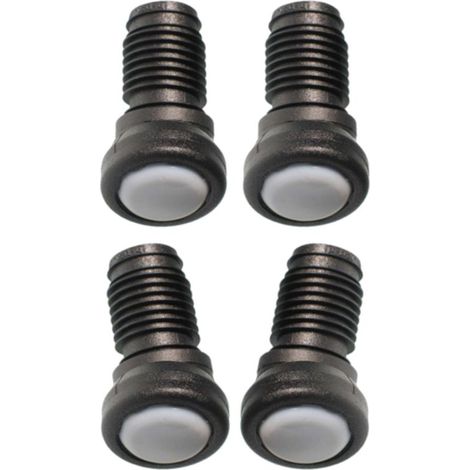 Set mit 4 verstellbaren, versenkten Endkappen aus PTFE-Teflon – 25 mm Basisdurchmesser – Kompatibel mit 20-mm-Rohren – Bodenschutz (1/3)