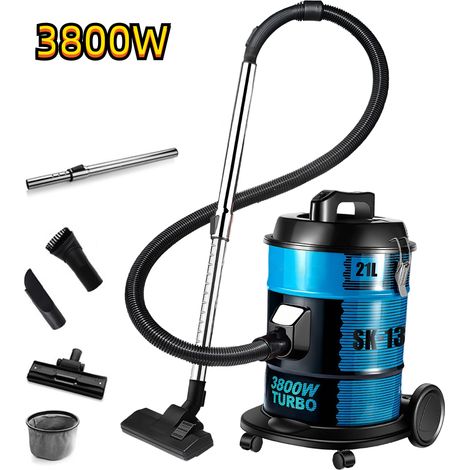 Aspirateur, Aspirateur sans sac, Aspirateur traîneau sans sac, Capacité de 21 L, 3800 W, Cordon 4,5 m, Forte aspiration, Silencieux (1/4)