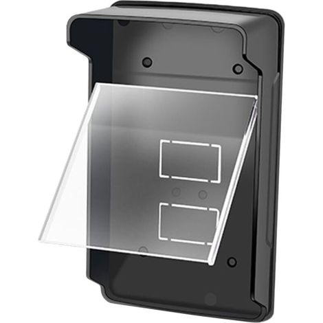 Bardusch-Housse protection imperméable sonnette extérieure, cache-pluie plastique dur, compatible digicode (1/5)
