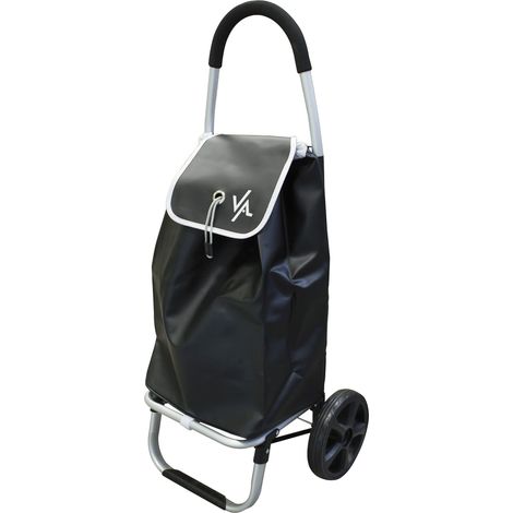 AMIG Chariot des courses pliant 6 Aluminium Noir