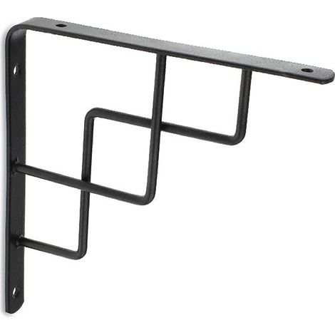 Escuadra para Estantería  Estilo Decorativo  Fabricado en Acero  Acabado en Gris Forja  Medidas 20199199 mm  Sistema de Fijación  1 Unidad -