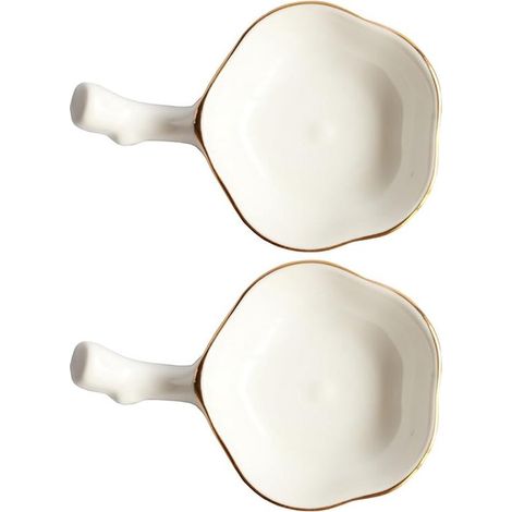 Porta bacchette Peony – Elegante porta posate in ceramica con decorazioni dorate (10,5x6x2 cm) (1/5)