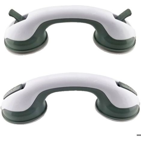 Barre D Appui Salle De Bain - 30 Cm - Ventouse Sans Perçage - Pour Douche Et Baignoire - Lot De 2 (1/3)