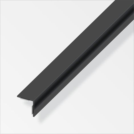 ANGOLARE AUTOADESIVO 20X20 PVC NERO LUCIDO 1 METRO (1/2)