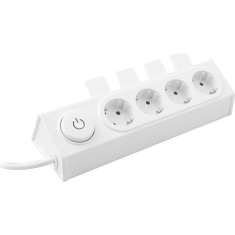 Base 4 tomas onlex con interruptor enchufe fácil 230v (1/2)