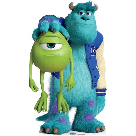 Figurine en carton Sully et Bob Monstres Academy H 179 CM