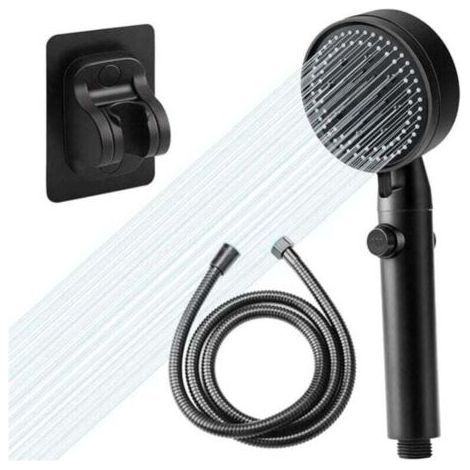 high-pressure, water-saving shower head, XU, Adjustable with 6 spray patterns and shut-off, Water and dirt resistant, Easy to use - (1/4)