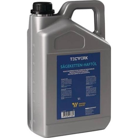 TECWERK Sägekettenhaftöl 75-95 mm²/s (bei 40GradC) 5l Kanister TECWERK (1/2)