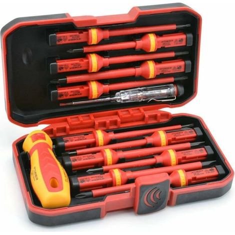 1000V Tournevis isolés Set, avec outils de réparation électricien outils de réparation 13pcs (1/5)