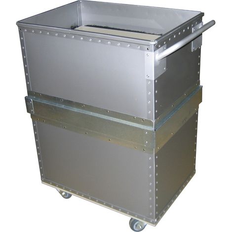 PROVOST - Chariot à niveau constant en polypropylène gris - 100 kg - Sans poignée
