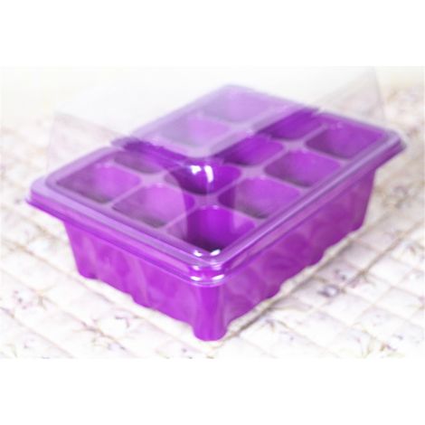 Bacs De Semis Avec Couvercle Transparent - Plateau Drainant Pour Boutures Et Germination - Kit Complet 12 Pots (1/3)