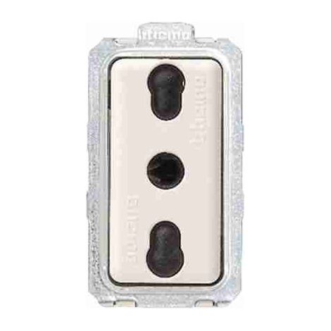 BTI5180 Presa bipasso 10/16 A - 250Vac 2P+T standard italiano