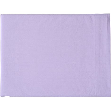 VIVARAISE - Drap plat en coton bio Lilas - 260 x 310 cm - La Cerise sur le Gâteau (1/2)