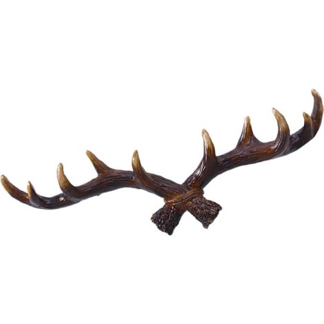 murale vintage en résine en forme de bois de cerf au design