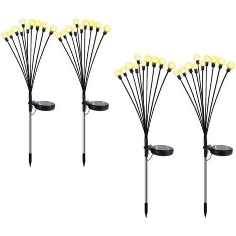 Lampe Luciole Solaire - Étanche pour Balcon, Jardin et Terrasse - Blanc Chaud (1/4)