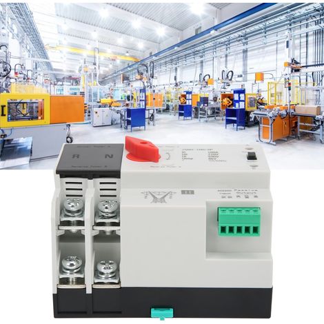 Automatischer 220-V-Doppelstrom-Umschalter ZGQ5-100/2P, unterbrechungsfreier bidirektionaler Umschalter, isolierter Haushalts-Konverter (1/5)