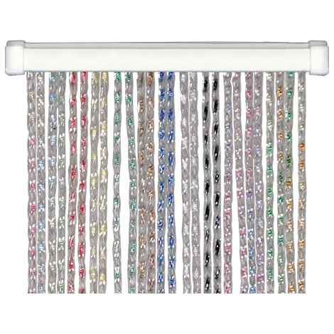 Tenda per porta antimosche antirumore in PVC multicolore CRISTAL - 100x220 cm.
