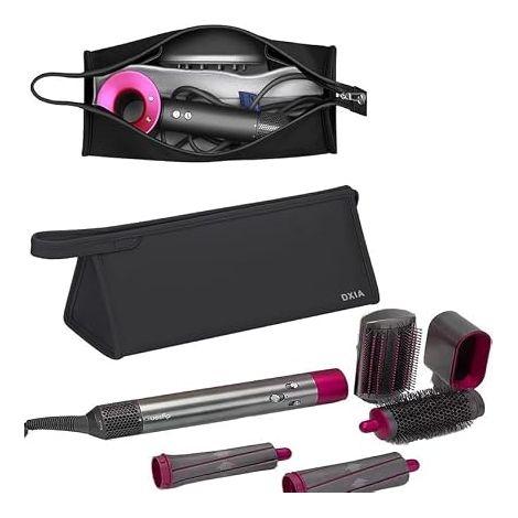 Étui de Voyage Étanche en Cuir PU pour Sèche-Cheveux, Résistant à l'Usure Portable Sac de Rangement pour Supersonic (Noir Pur) (1/5)