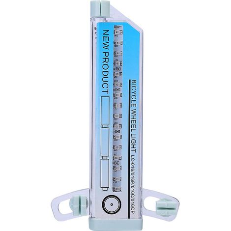 Feu de roue vélo 32 LED étanche, lumière pour rayons, lampe cyclisme flash, accessoire vélo lumineux. (1/5)
