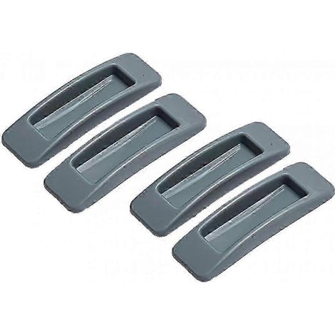 Poignée de porte coulissante - Poignée de porte coulissante - Poignée - 10,9 x 3,3 x 1,4 cm - Poignée de meuble - Poignée de meuble - Plastique - Gris - Installation facile PDWHBYV (1/4)