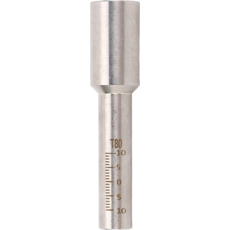 Tube gradué soudé au laser, acier inoxydable, modèle portable, 80 mm (1/5)