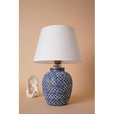 Lampe de table en céramique avec abat-jour Leris (1/3)