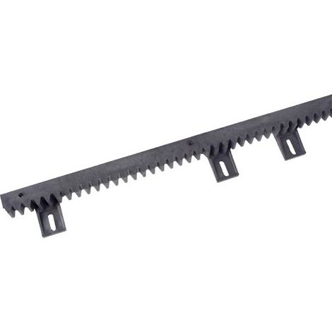 Faac – Crémaillère nylon 1M – Lot de 6 attaches – Pour portail en bois dur – Résistance aux intempéries – Installation facile